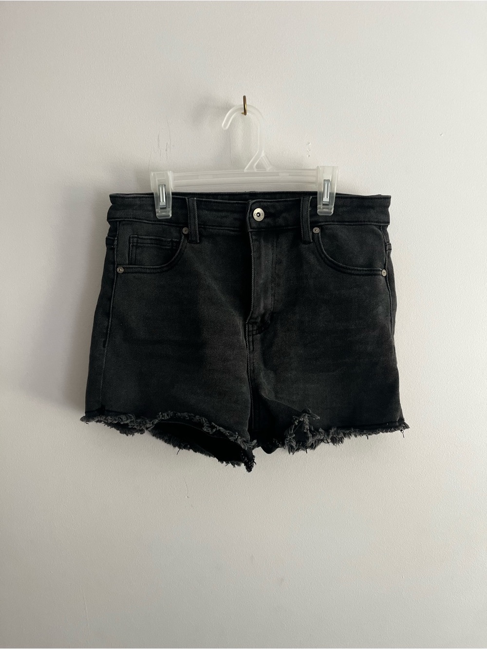 Kendall & Kylie Black Denim Drifter High Rise Jean Short